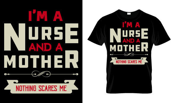 Nurse T Shirt Design Graphics & Print Templates